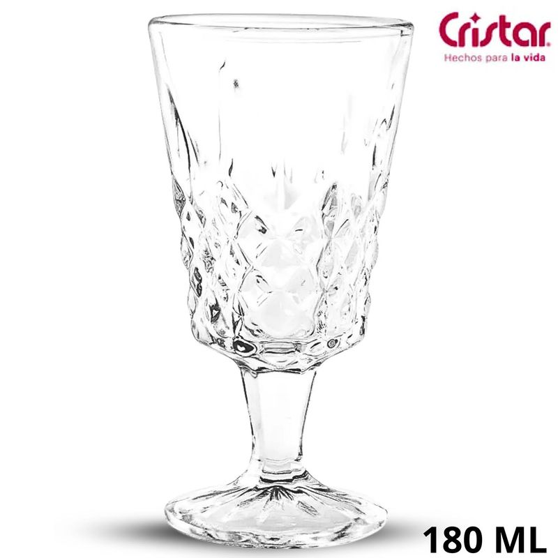 CRISTAR - Copa Diamante Vino 0138Al - Cristar
