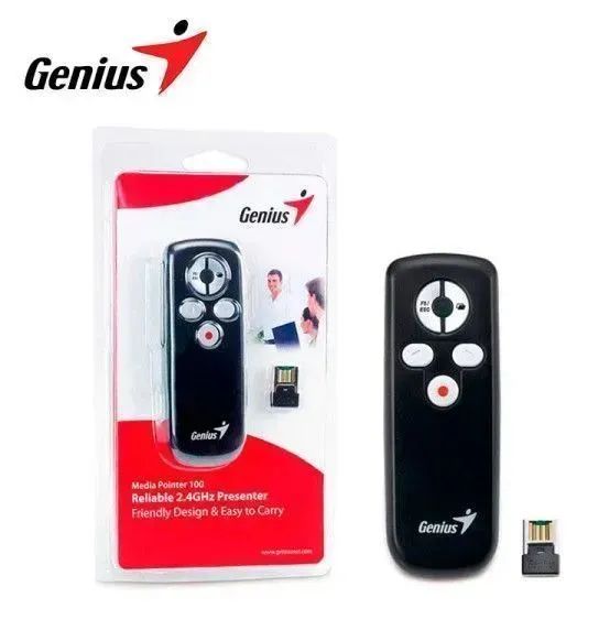 Presentador C/Puntero Media POINTER 100 RUN CARD Black GENIUS | Sodimac ...