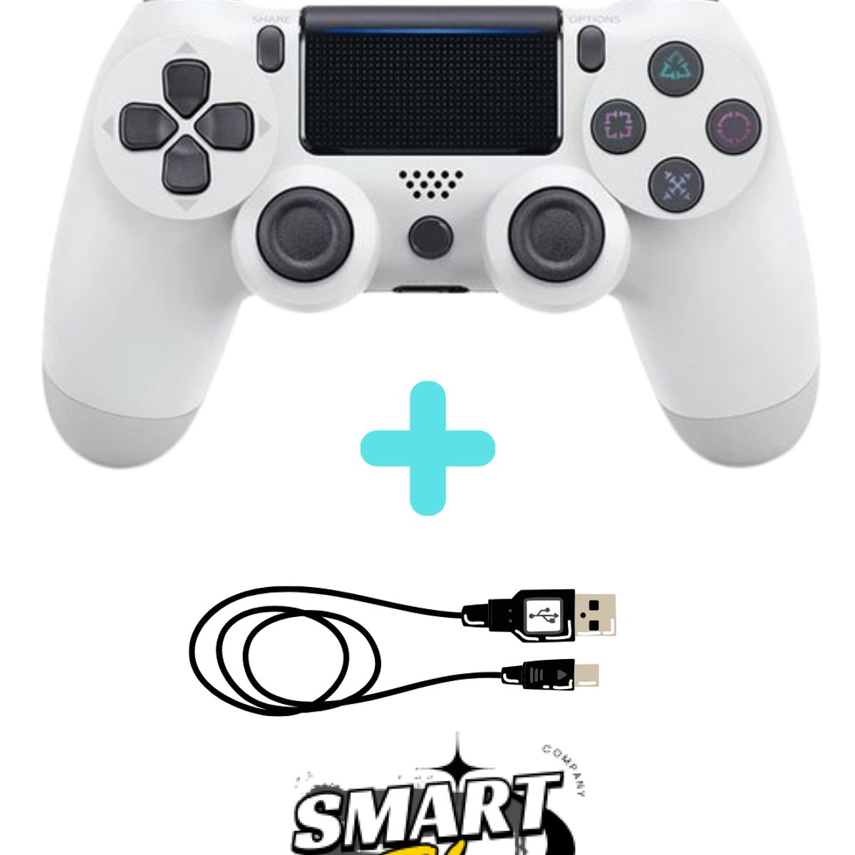 OEM - Mando PS4 Generico Blanco