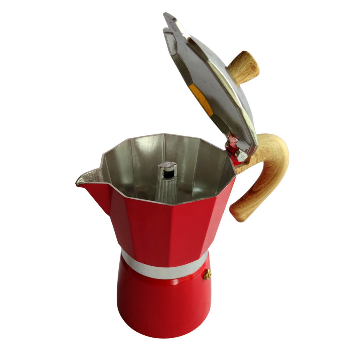 CORBETTA - Cafetera Moka Italiana Roja 6 Tazas - Vintage