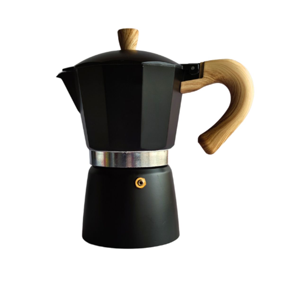 CORBETTA - Cafetera Moka Italiana Negro Mate 9 Tazas - Vintage