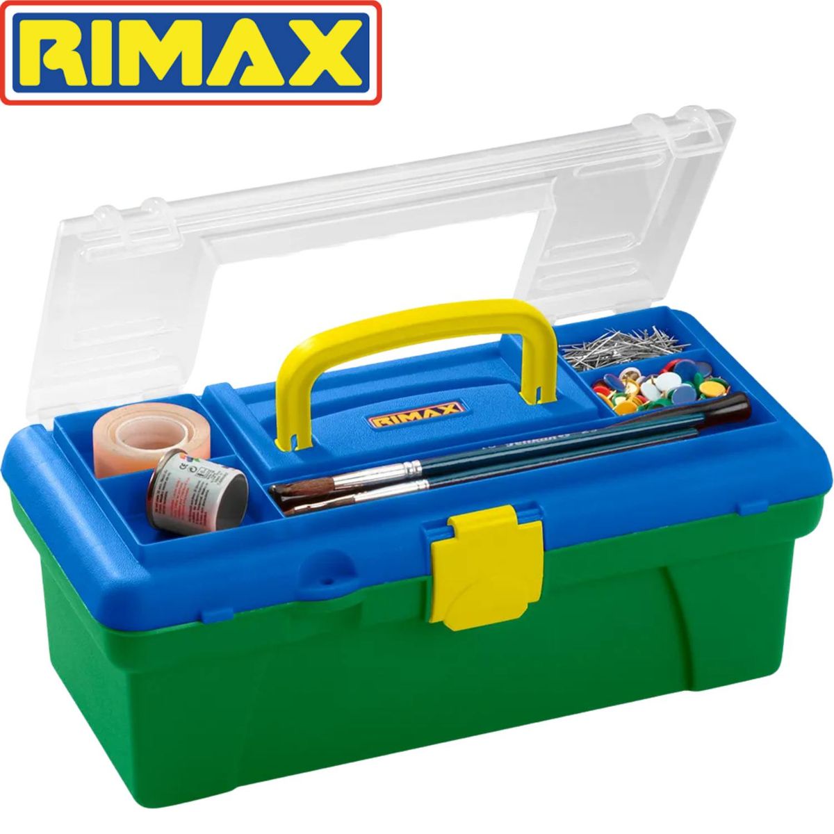 RIMAX - Caja de Herramienta 12 Tapa Organizadora VerdeAzul Aventura- rimax