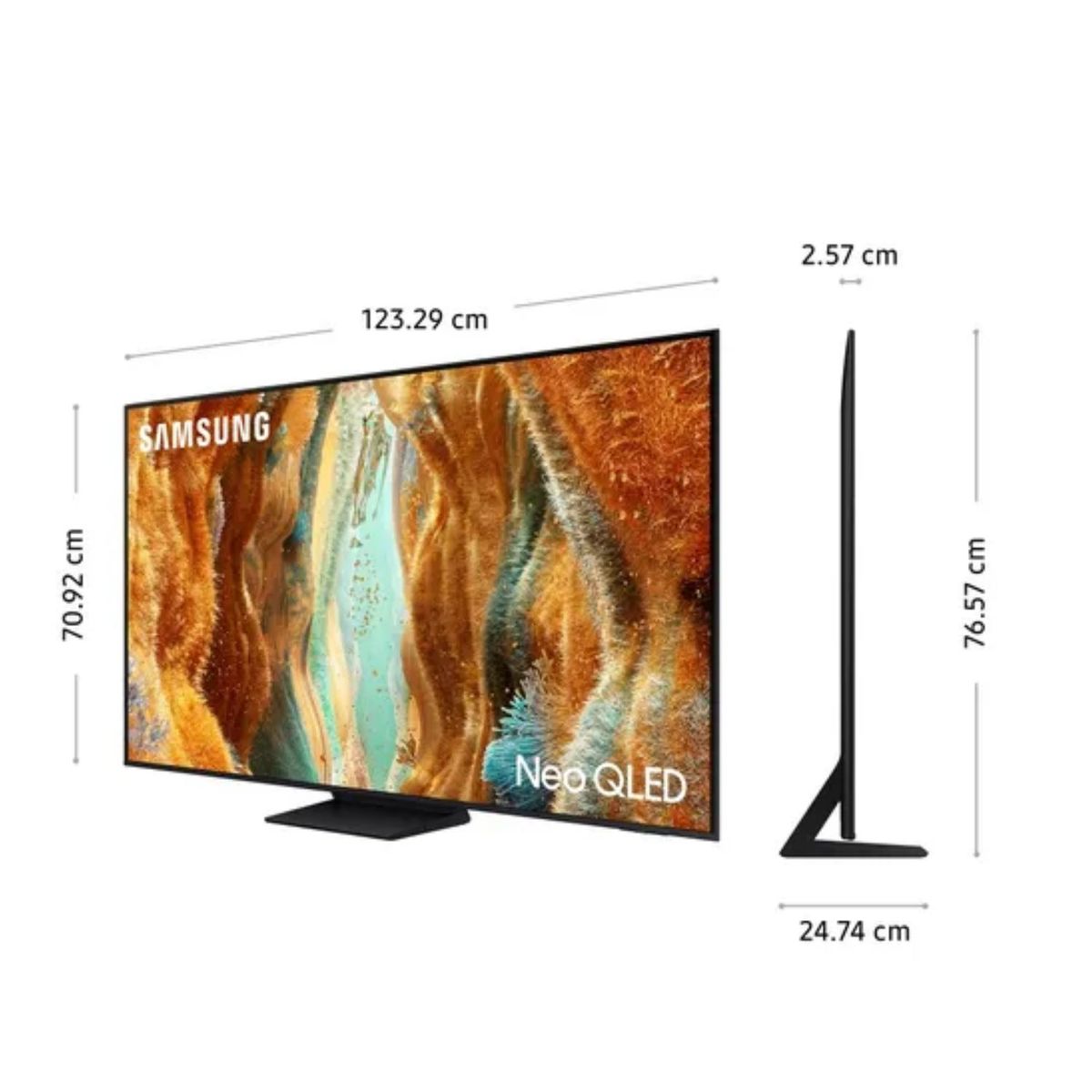 SAMSUNG - Televisor 55 Neo Qled 4k Qn70F Vision Ai Smart Tv + Soundbar HW B400