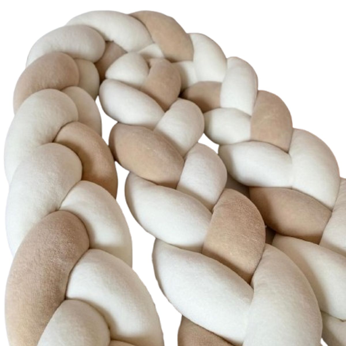 GENERICO - Protector de cuna 4 metros Tela aterciopelada Antialérgica