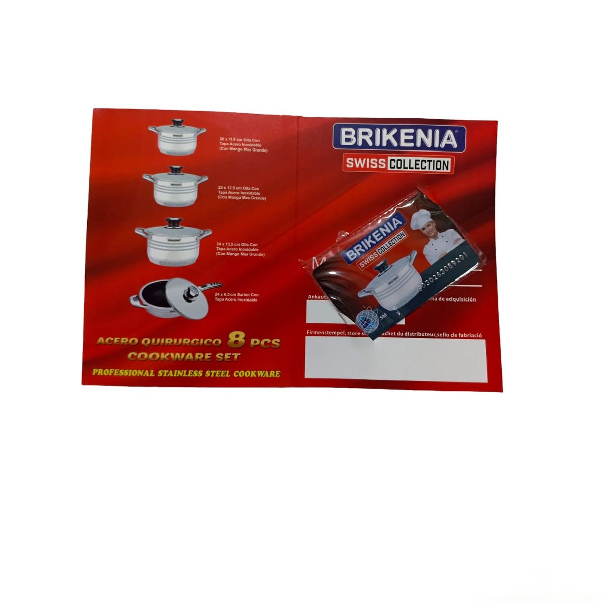 GENERICO - Ollas de acero  inoxidable grado quirúrgico Brikenia original