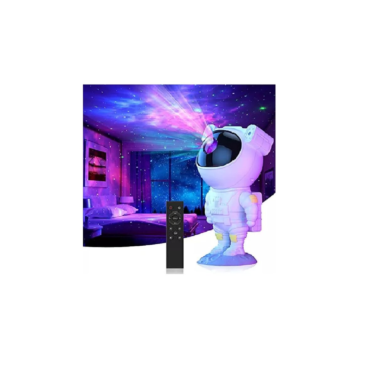 GENERICO - Astronauta Proyector con Bluetooth - Nueva versión