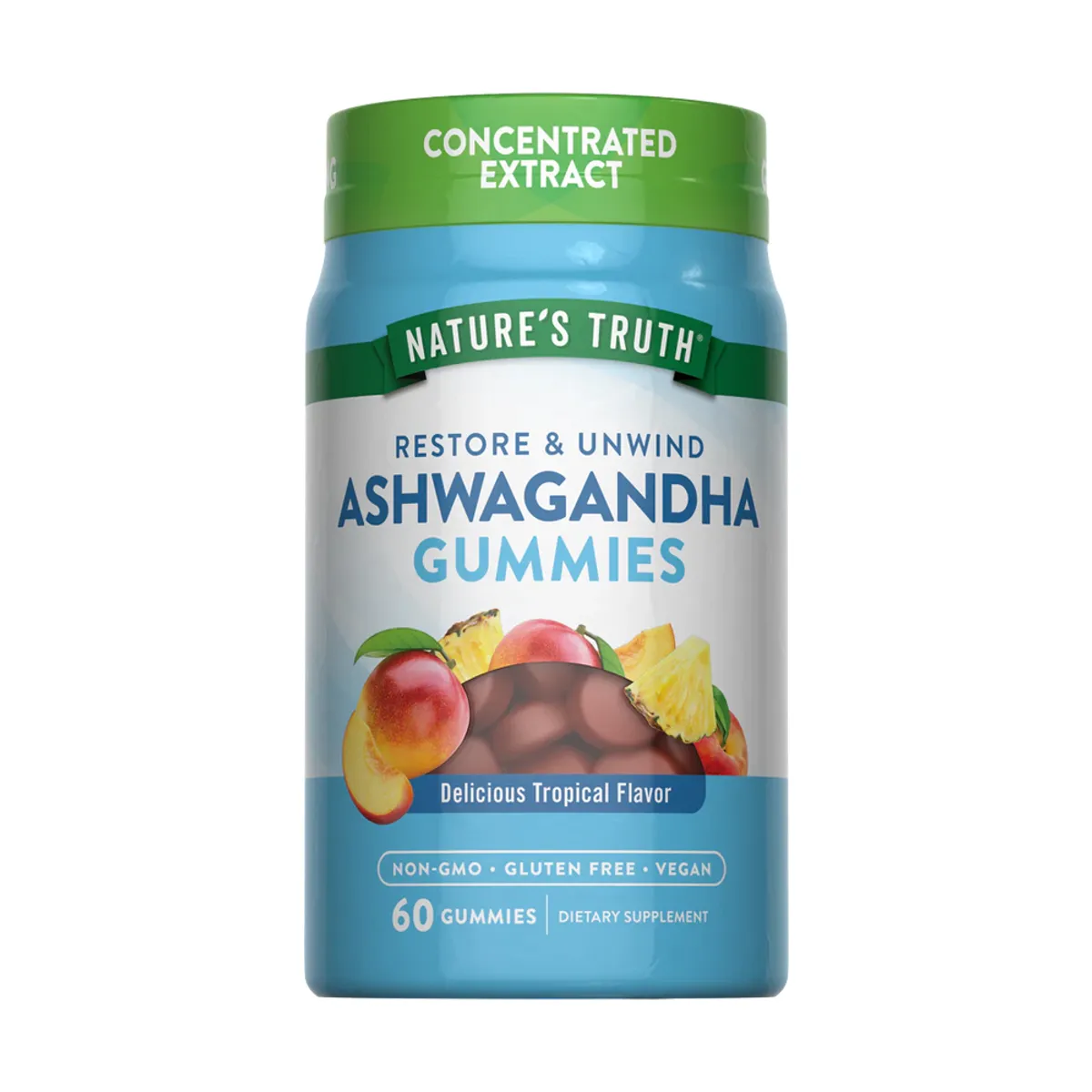 NATURE'S TRUTH - Suplemento Ashwagandha 60 Gummies Nature's Truth