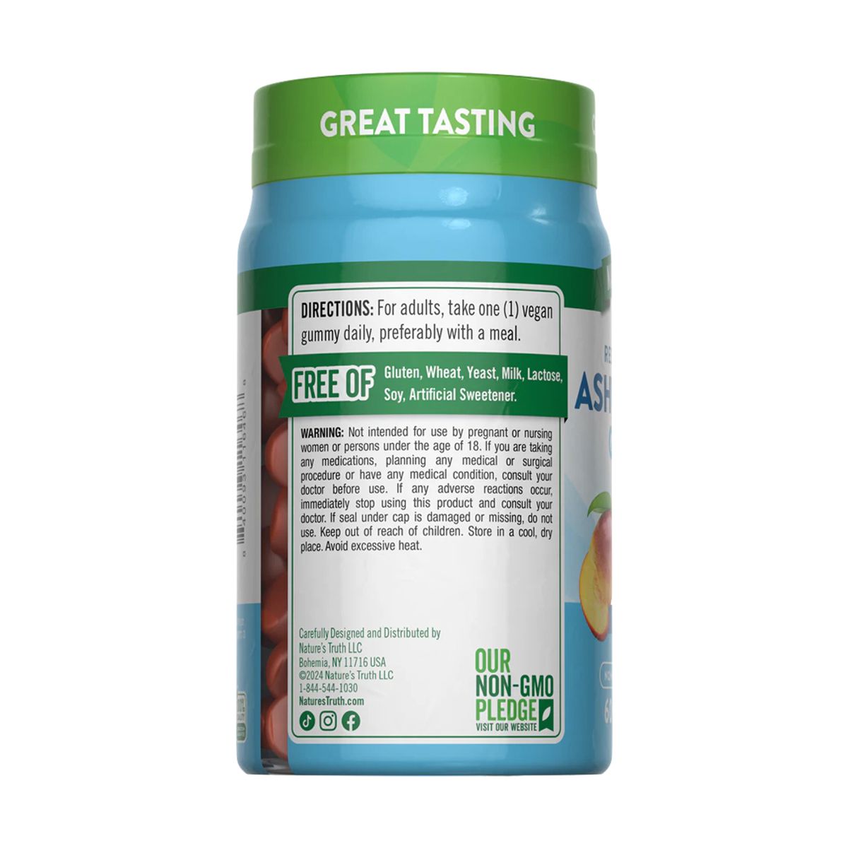 NATURE'S TRUTH - Suplemento Ashwagandha 60 Gummies Nature's Truth