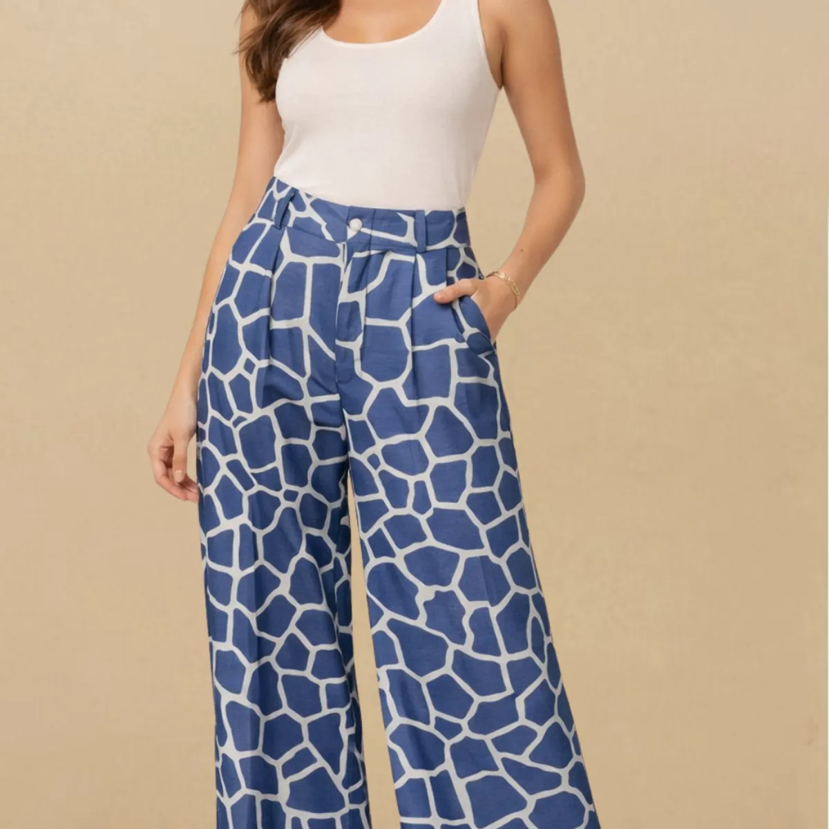 AMA OUTFITTERS - PALAZO CON ESTAMPADO DOLCE