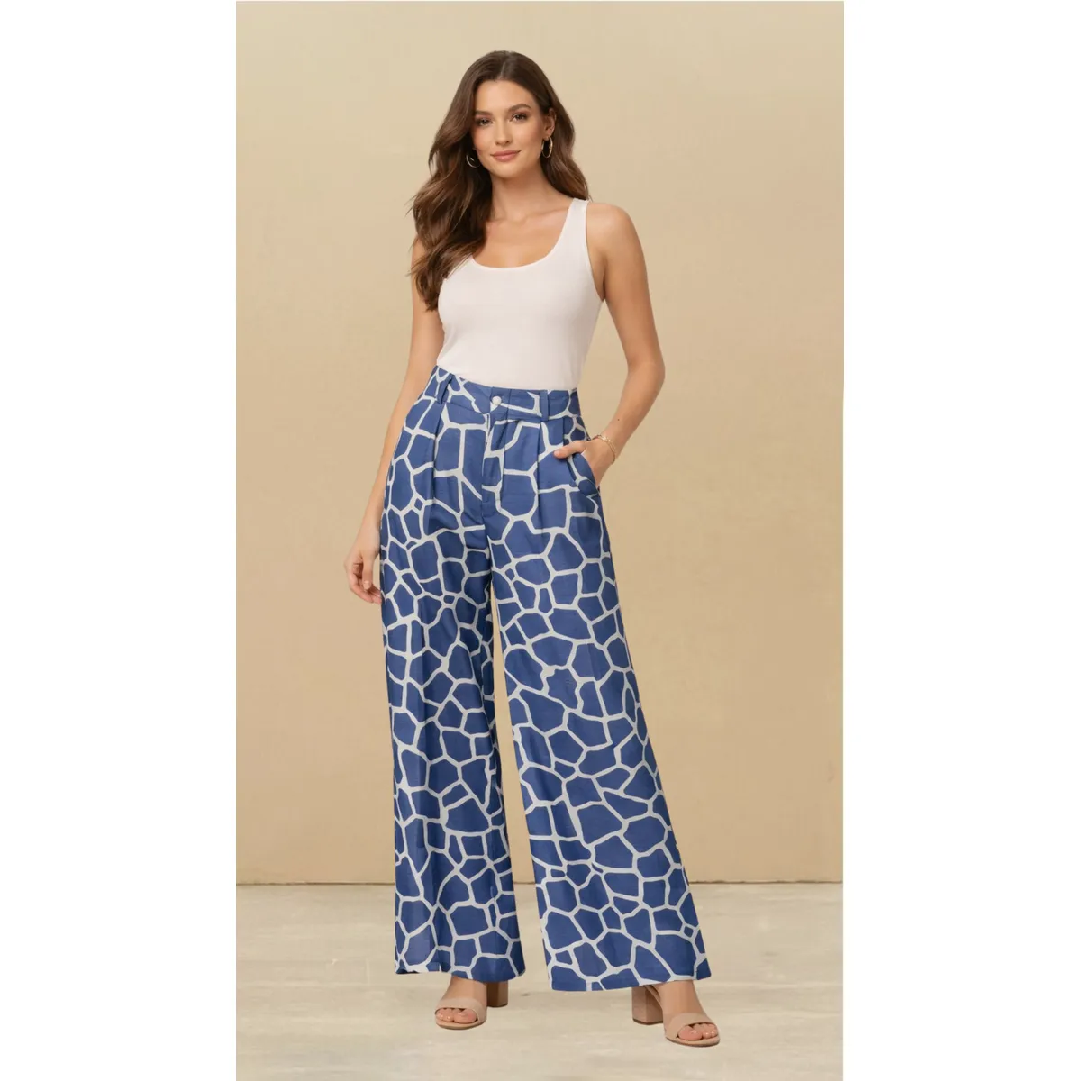 AMA OUTFITTERS - PALAZO CON ESTAMPADO DOLCE