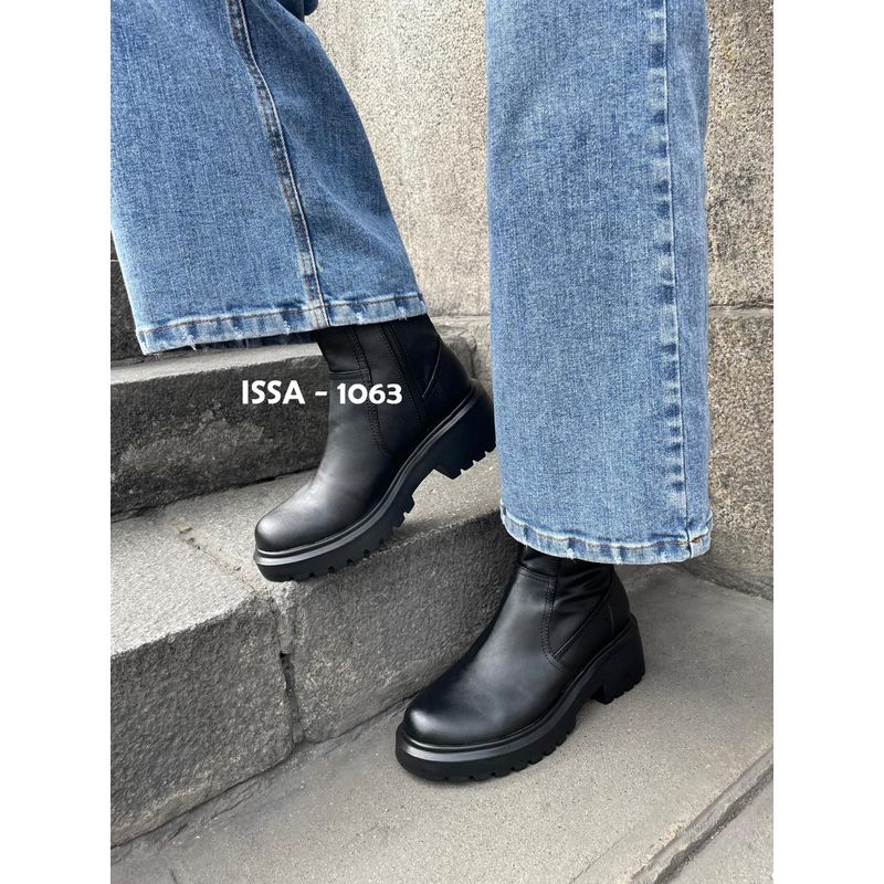 GENERICO - BOTINES COMBAT PARA MUJER EN COLOR NEGRO