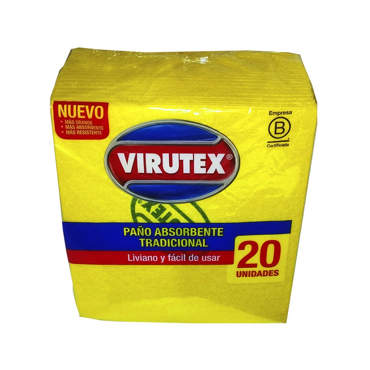 VIRUTEX - Paño Absorbente Tradicional VIRUTEX x 20 Und