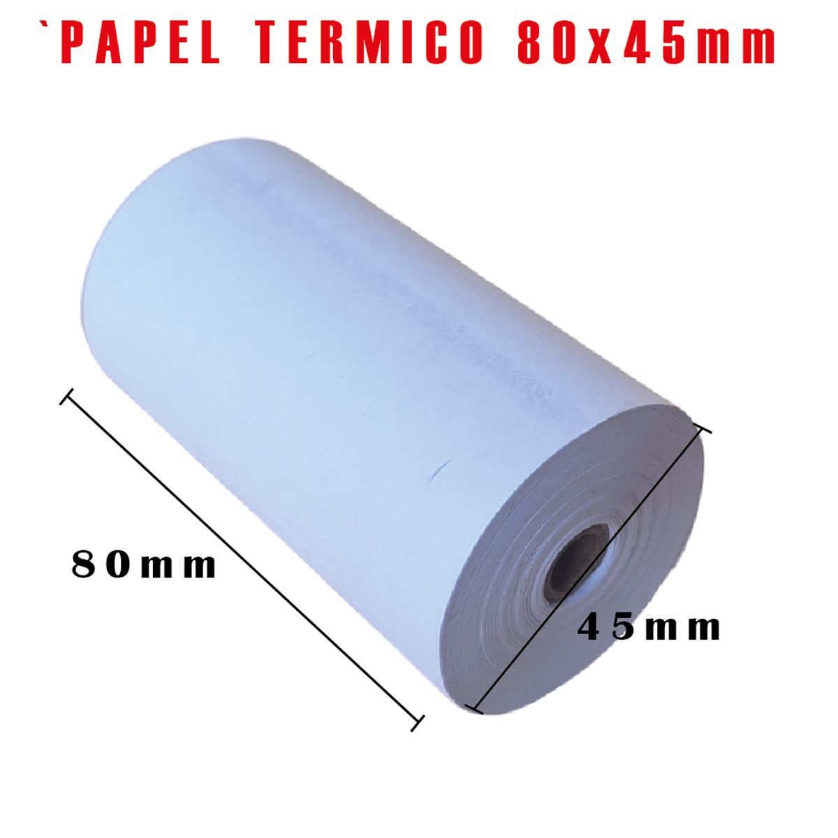 GENERICO - Papel Termico 80x45mm Pack 20 Rollos