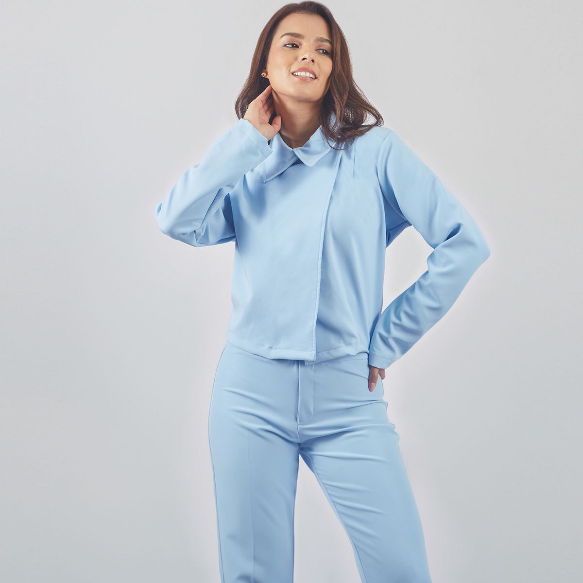 DOLCATTA - Saco Zoey - Light Blue Color - Dolcatta