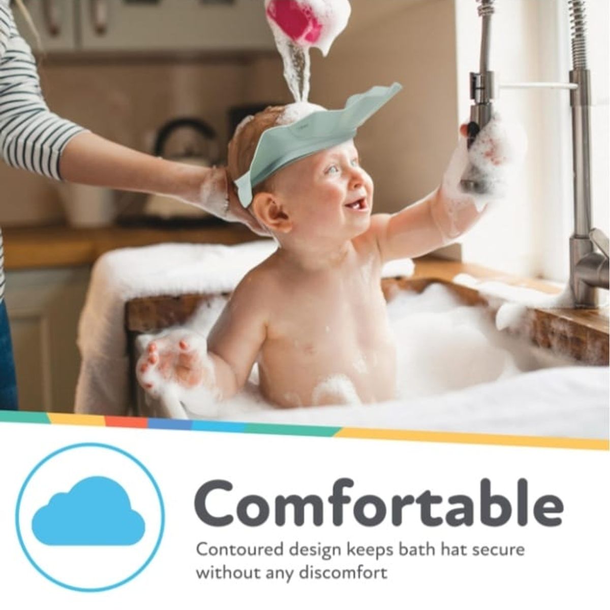 NUBY - Gorro de baño para bebés