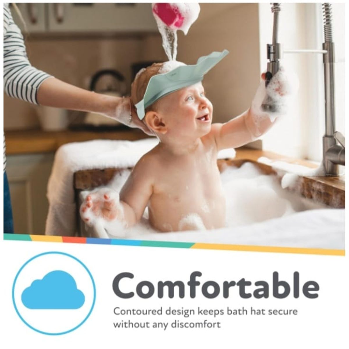 NUBY - Gorro de baño para bebés