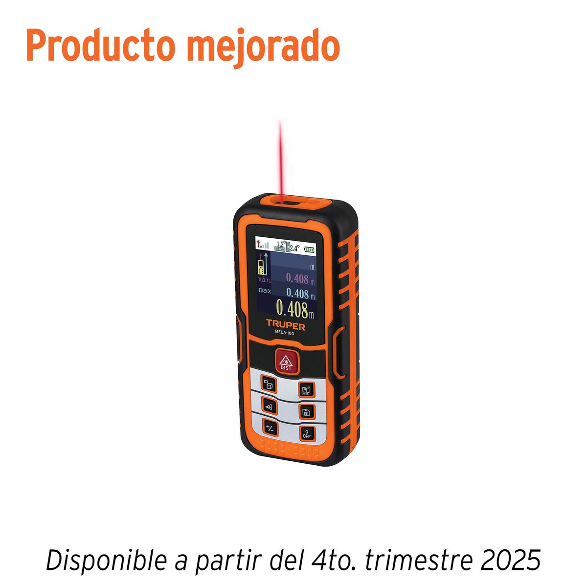 TRUPER - MEDIDOR LASER DE DISTANCIA DIGITAL 100 METROS ESTUCHE TRUPER