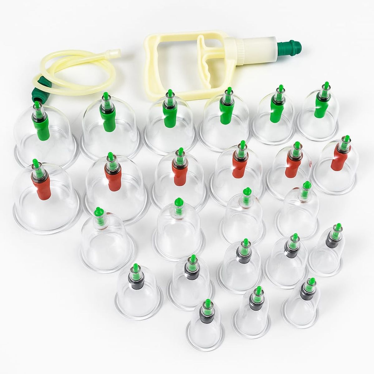 GENERICO - Set de 24 Ventosas Para Masaje Anticelulitis y Alivio del Dolor