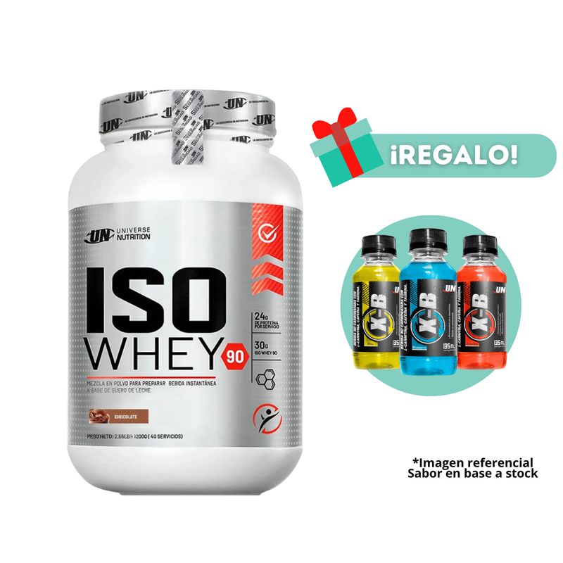 UNIVERSE NUTRITION - PROTEÍNA ISO WHEY 1KG CHOCOLATE + XB