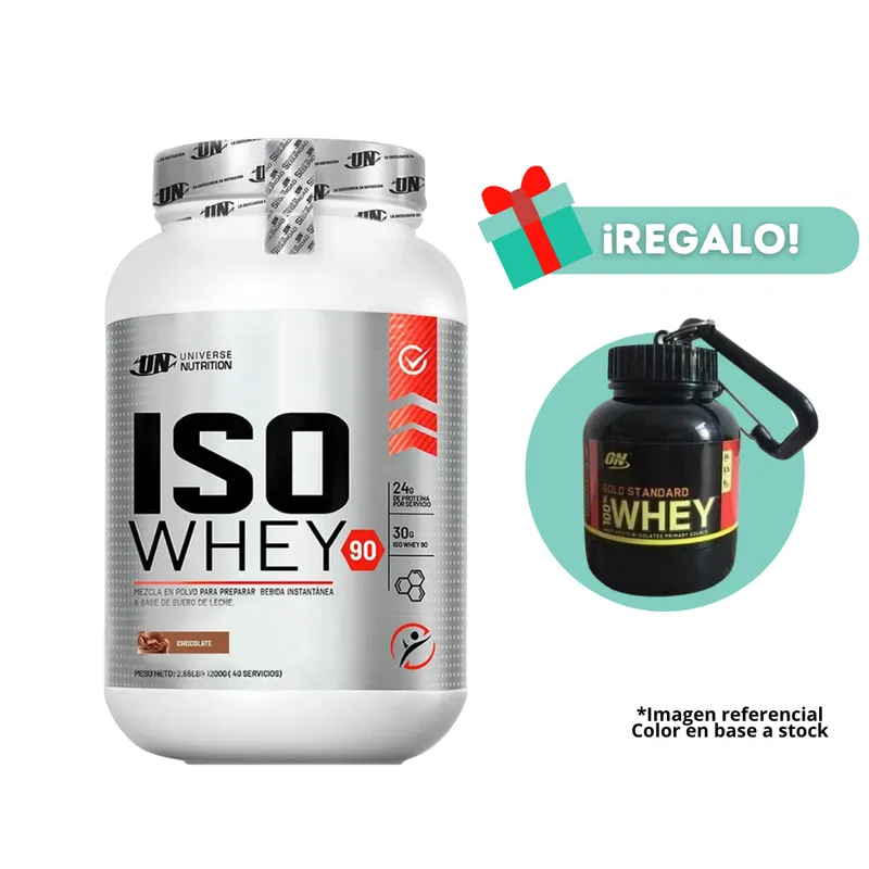 UNIVERSE NUTRITION - PROTEÍNA ISO WHEY 1KG CHOCOLATE + PORTAPROTEINA
