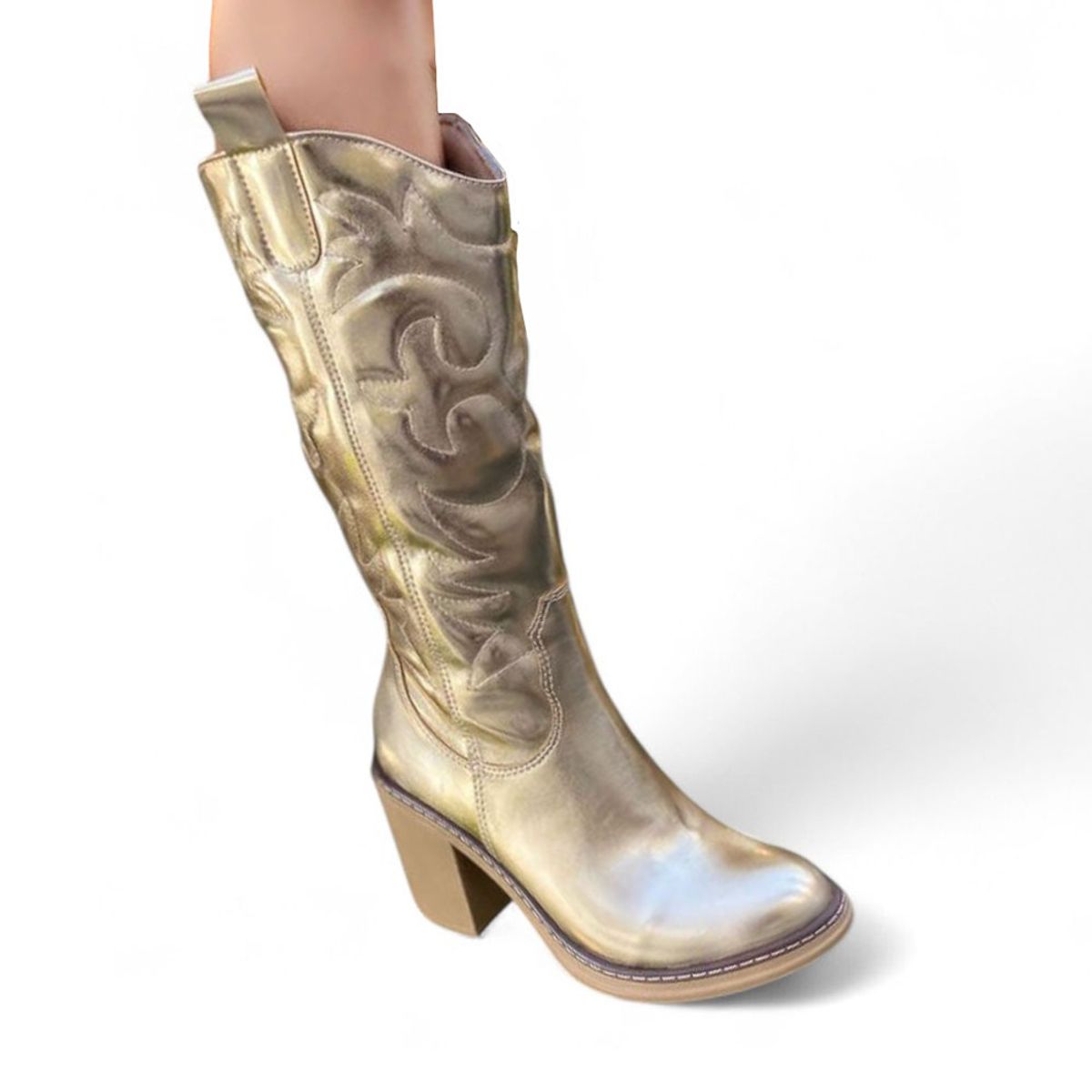 GENERICO - Bota Mujer Texana Eagle 1299 5C-95 Color Dorado