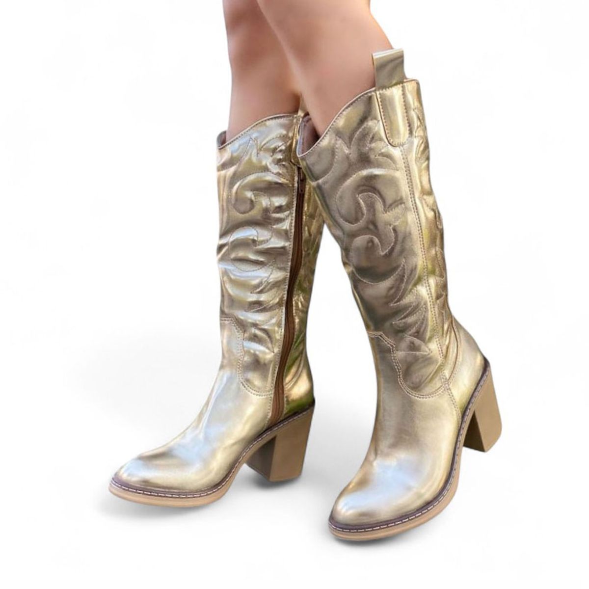 GENERICO - Bota Mujer Texana Eagle 1299 5C-95 Color Dorado