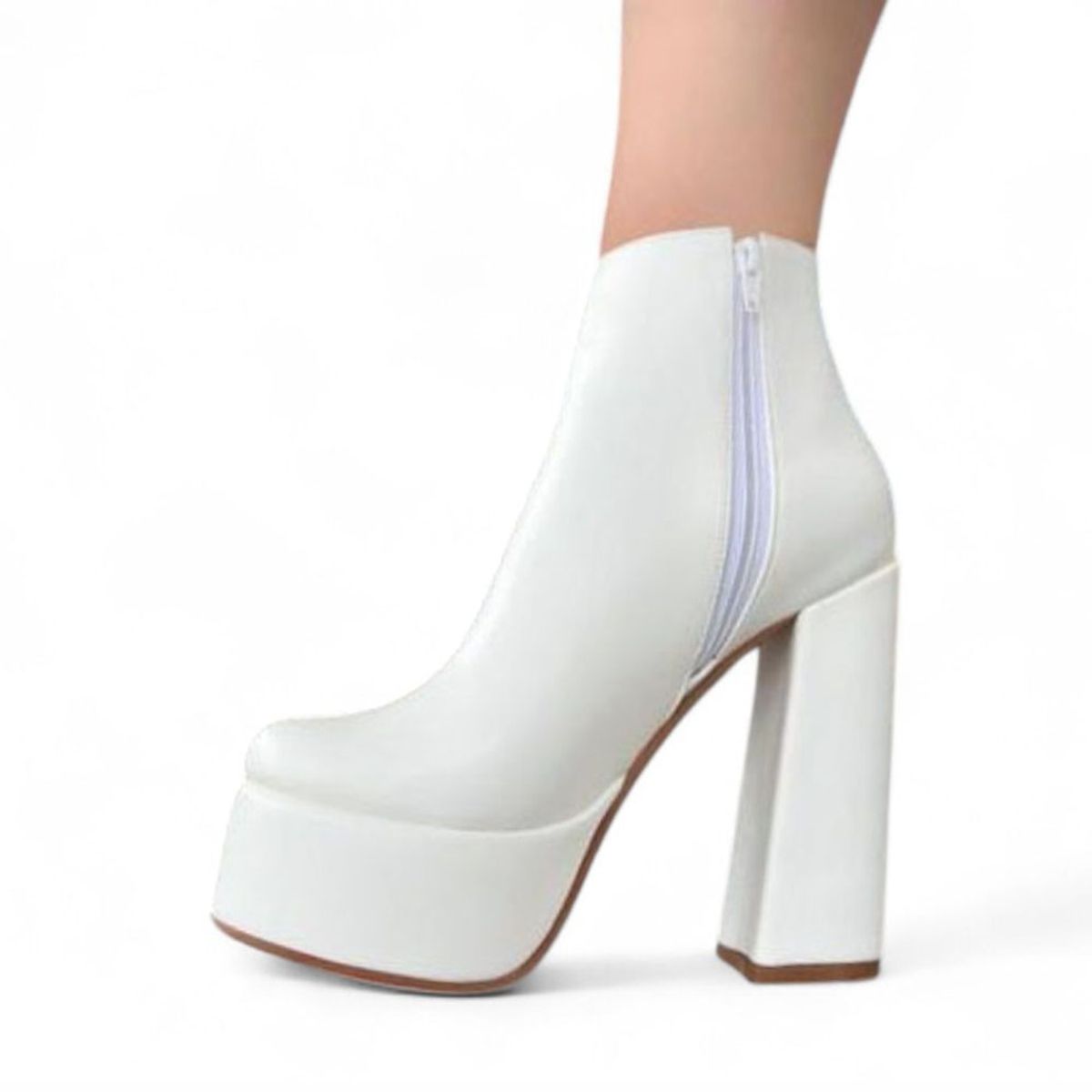 GENERICO - Botin Mujer Taco 15 Fiesta 1299 5C-75 Color Blanco