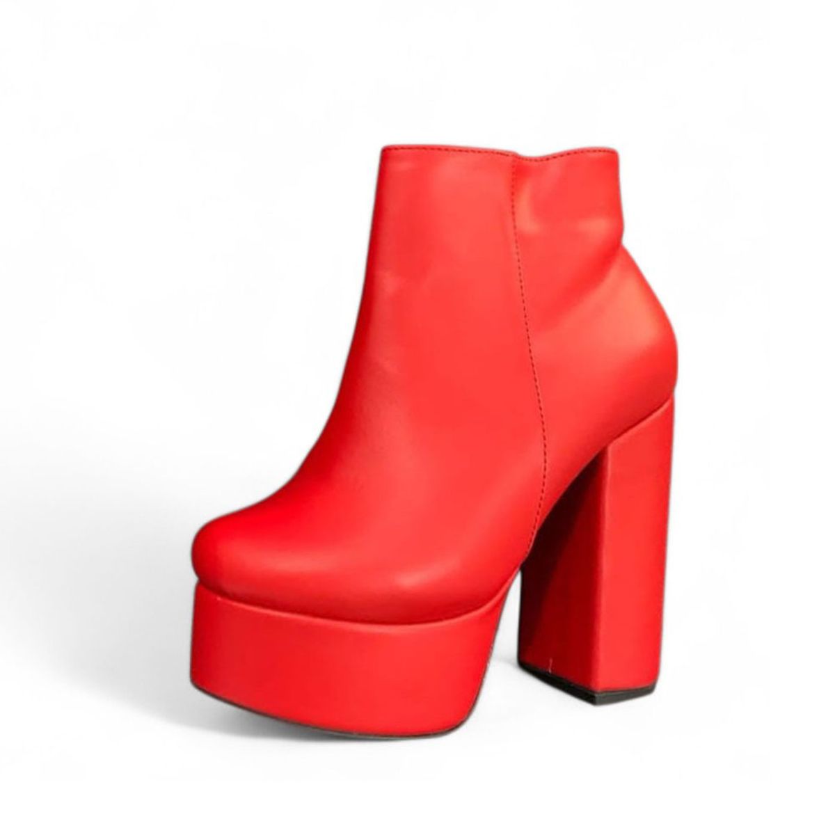 GENERICO - Botin Mujer Taco 15 Fiesta 1299 5C-75 Color Rojo