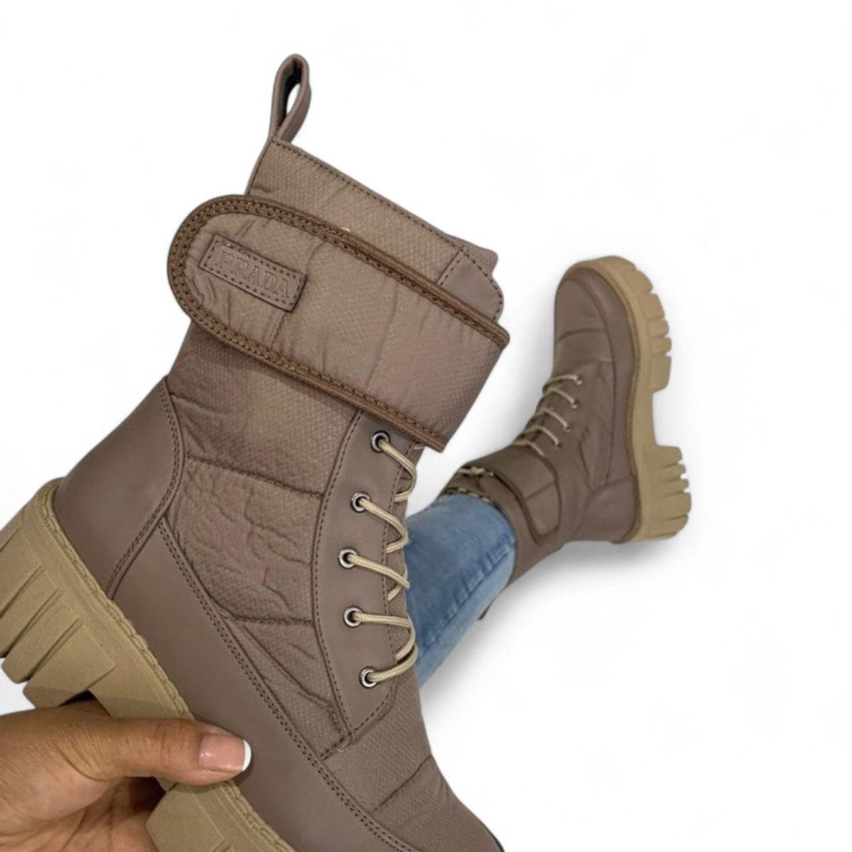 GENERICO - Botin Mujer Termico Acolchado 1299 5C-55 Color Beige