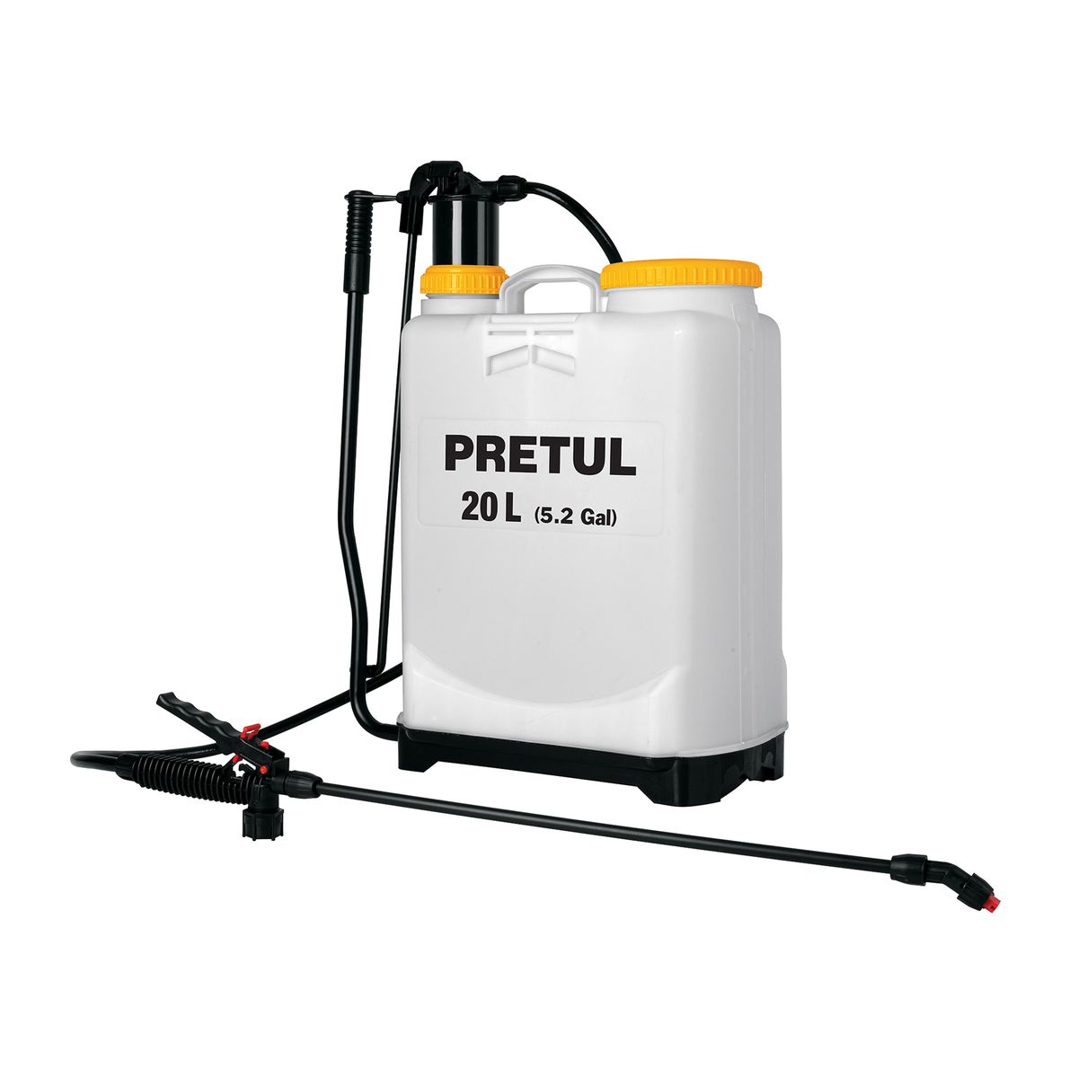 TRUPER - FUMIGADOR MANUAL DE MOCHILA 20L 5.2 GALONES 44 PSI PRETUL