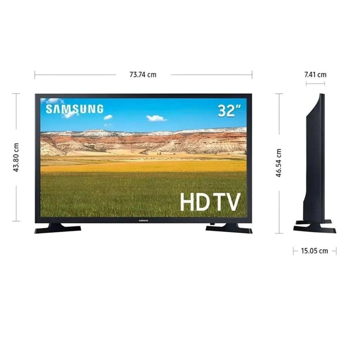 SAMSUNG - Televisor Samsung 32 Pulg. LED Smart TV HD UN32T4202AGXPE - Negro