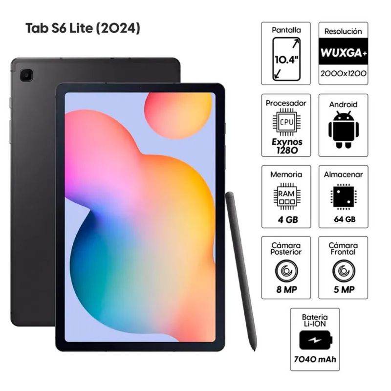 SAMSUNG - Tablet Samsung Galaxy TAB S6 Lite 10 Pulg. 64GB 4GB + Lapiz