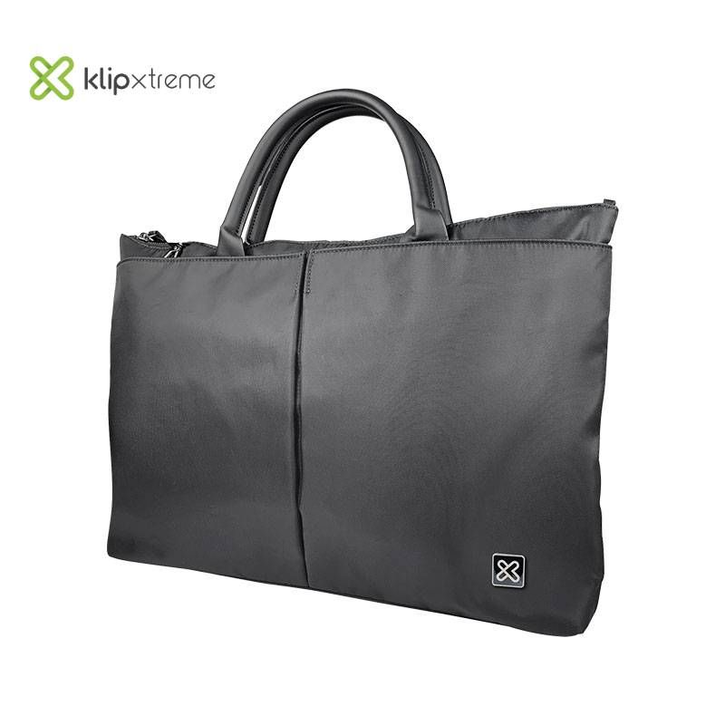 KLIPXTREME - Bolso Amalfi KlipXtreme 15.6 Laptop con cierre negro - KLB-450BK