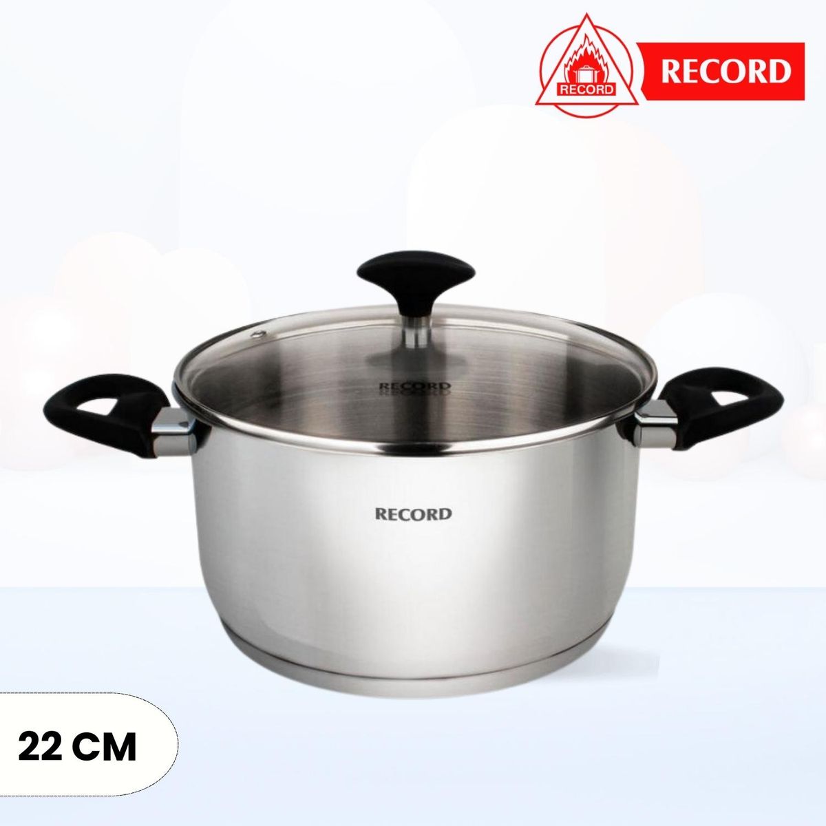 RECORD - Olla de Acero Inox Guia Plus Record N° 22