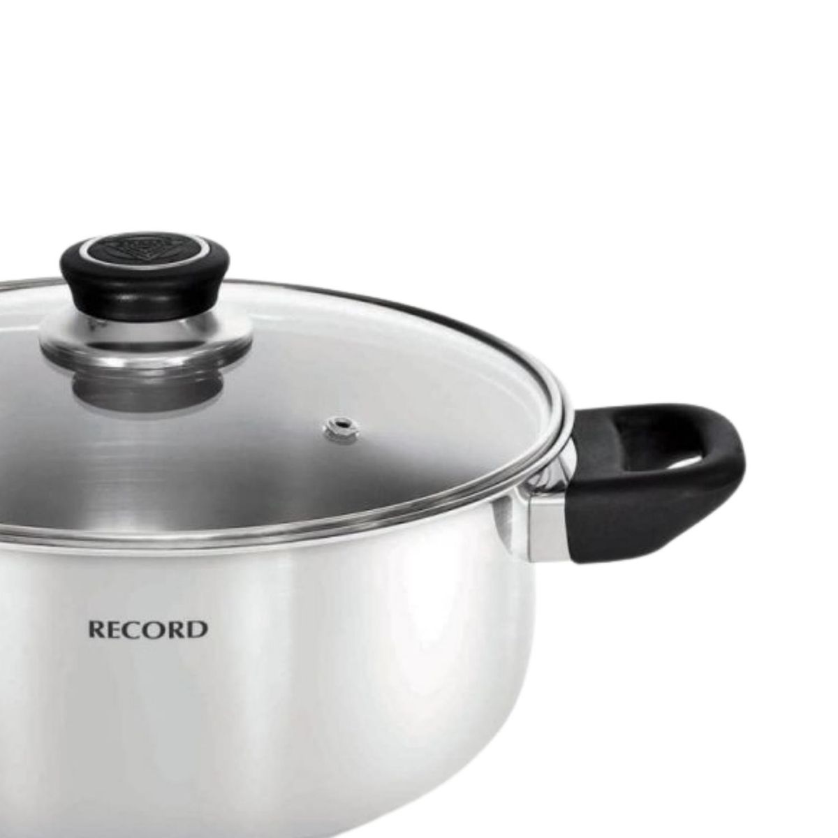 RECORD - Olla de Acero Inox Milenium Record N° 18 - Tapa de Vidrio