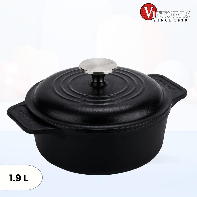 VICTORIA - Olla de Hierro Fundido Holandes Victoria 1.9 lt