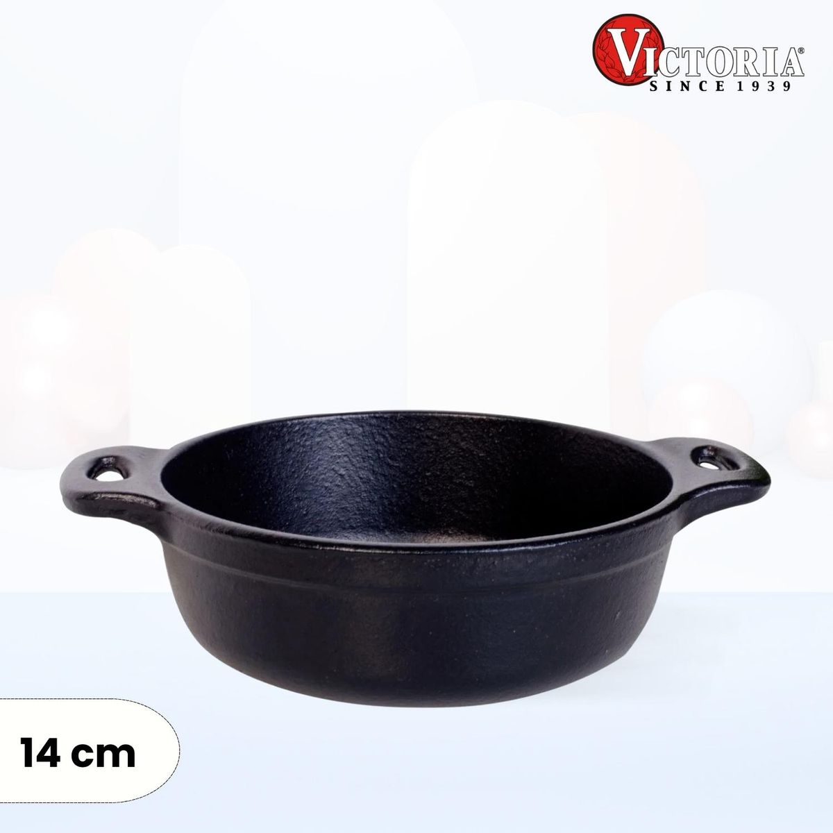 VICTORIA - Cazuela de Hiero Fundido Esmaltada Victoria 14 Cm