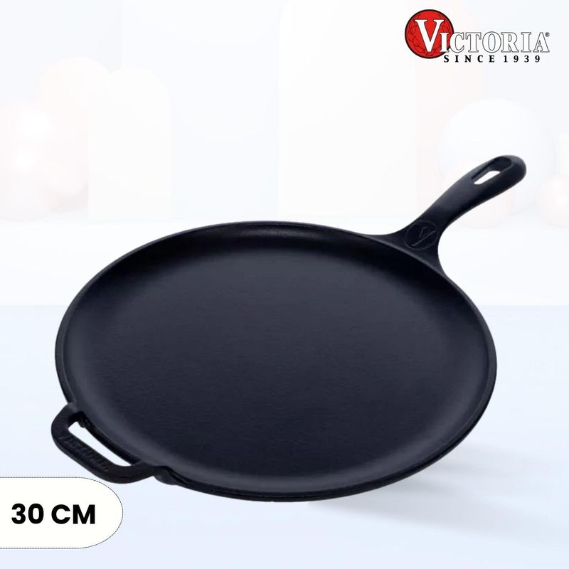 VICTORIA - Plancha de hierro fundido para Pizza Victoria 30 Cm