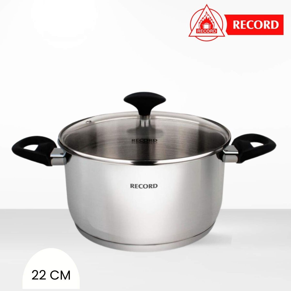 RECORD - Olla de Acero Inox Guia Plus Record N° 22