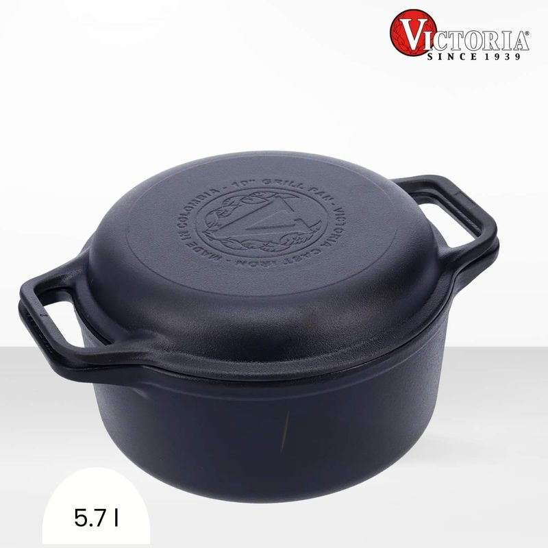 VICTORIA - Olla de Hierro Fundido Cooker Victoria 5.7 lt