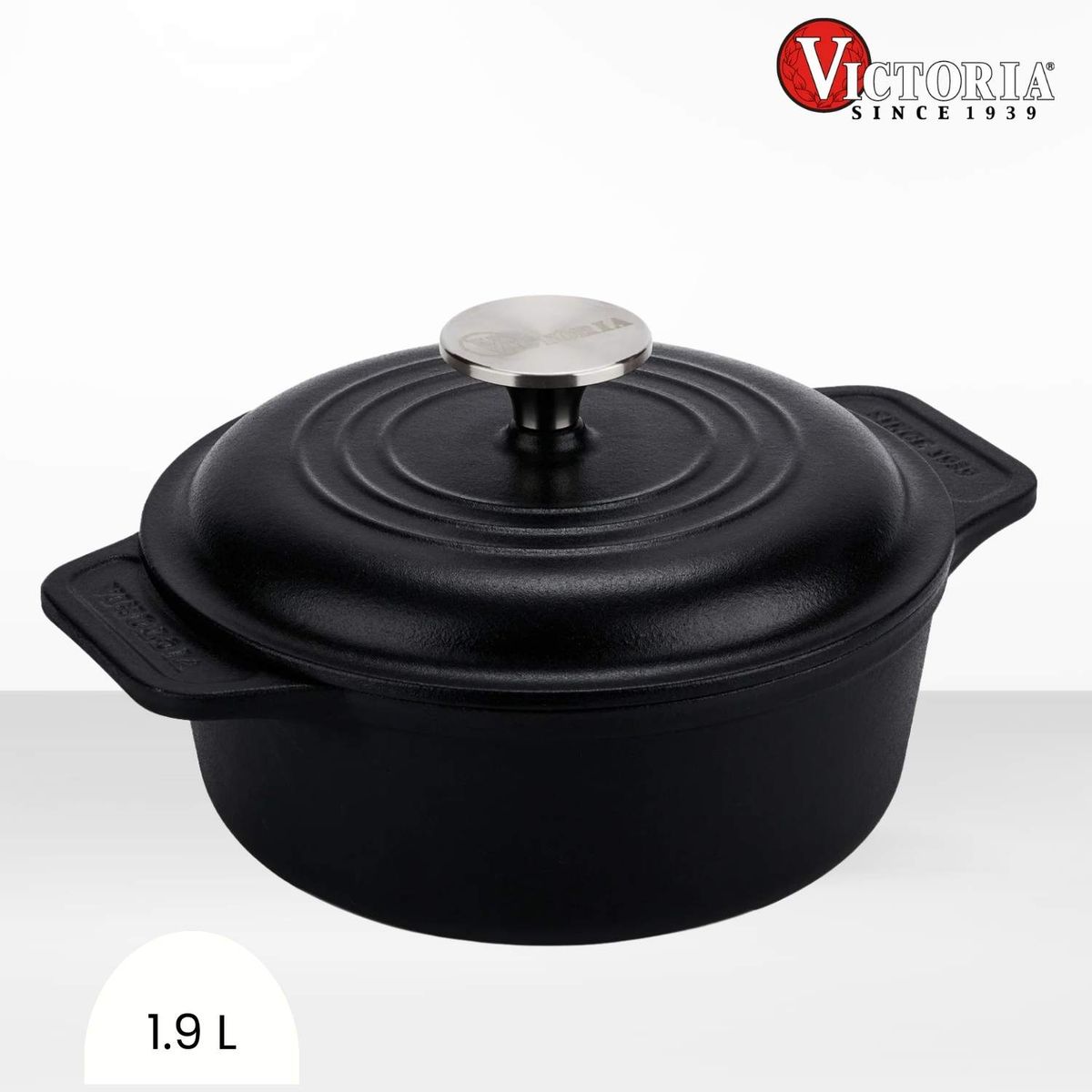 VICTORIA - Olla de Hierro Fundido Holandes Victoria 1.9 lt