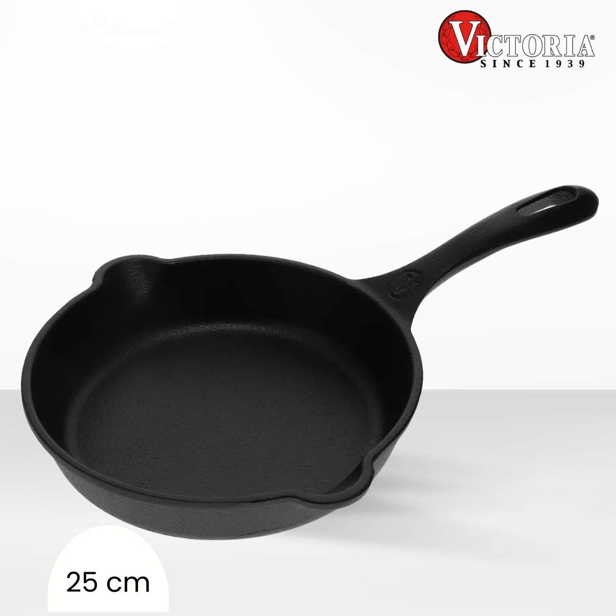 VICTORIA - Sartén de Hierro Fundido Precurada victoria 25 Cm
