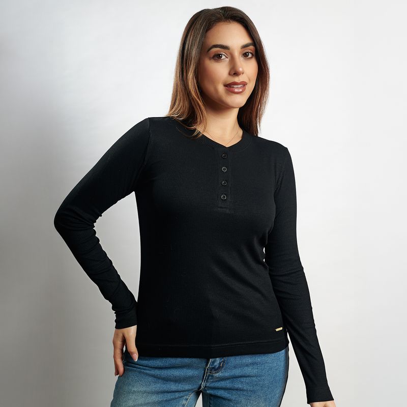 SULKAY - Polo Lore Negro Sulkay