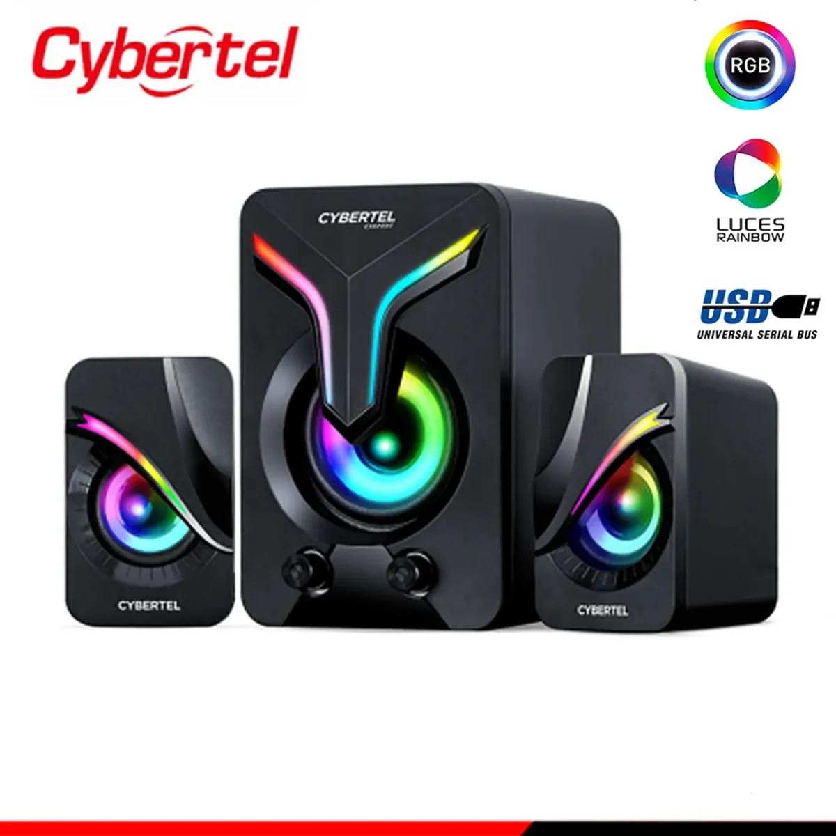 CYBERTEL - PARLANTE CYBERTEL EXXPERT CBX S500 RGB BLACK