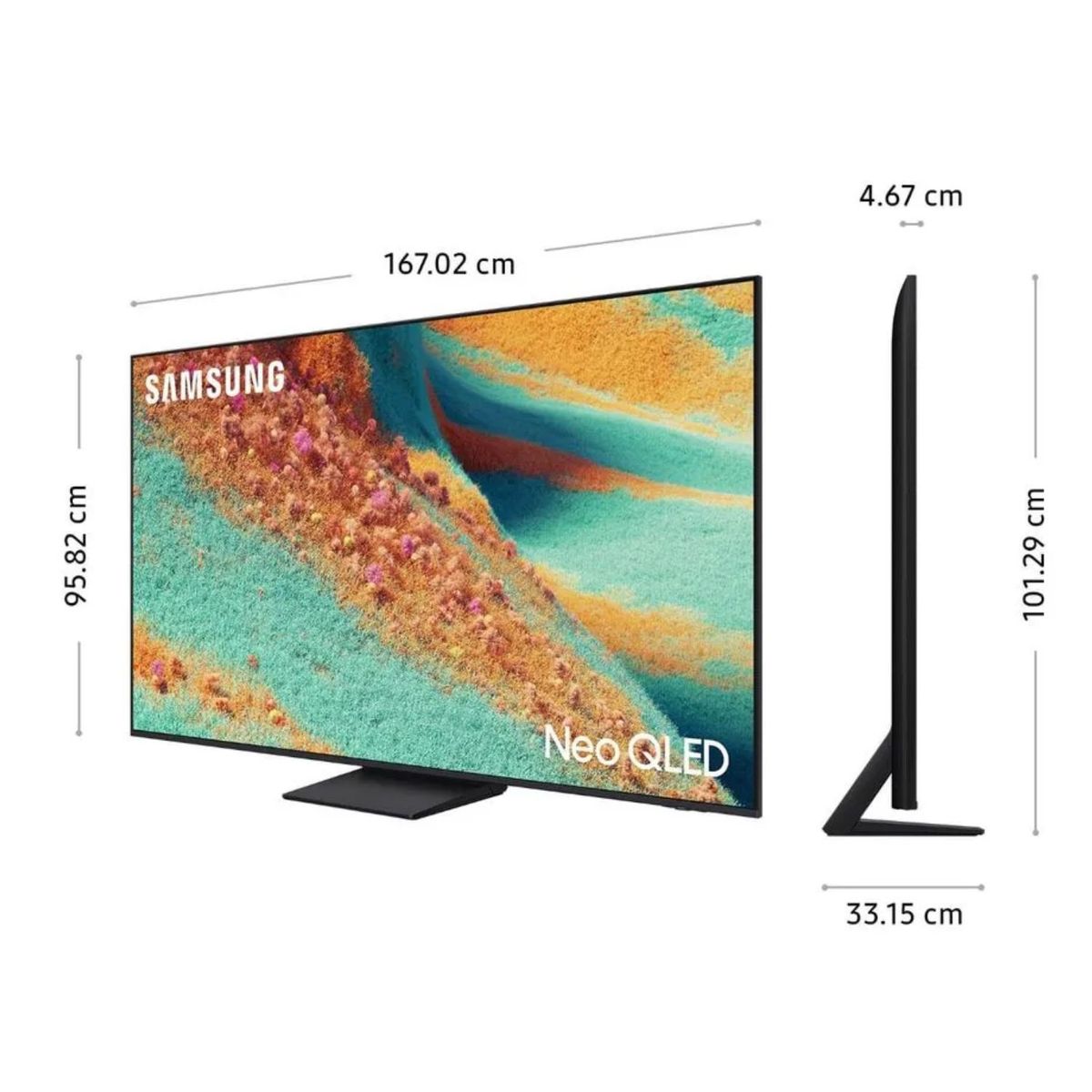 SAMSUNG - Televisor Samsung  75" Neo QLED 4K HDR Vision AI Smart TV QN85F + Soundbar HW B400