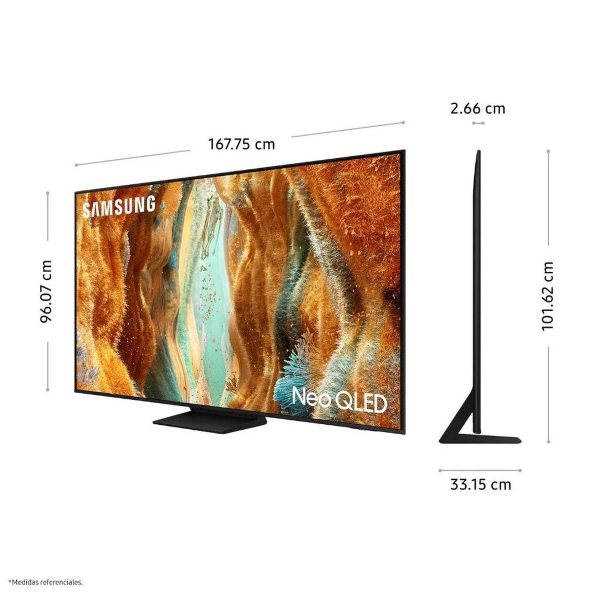 SAMSUNG - Televisor Samsung 75 Neo Qled 4k Vision Ai Smart TV QN75QN70FAGXPE + Soundbar HW B400