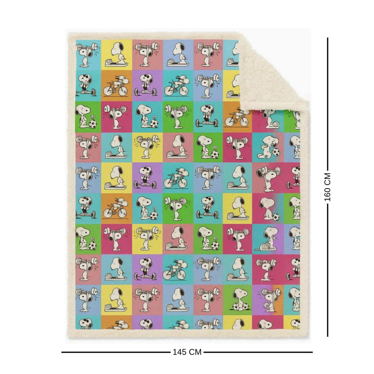 INDEPENDIENTE - Manta Sherpa Valuma SnooPower 160cm x 145cm