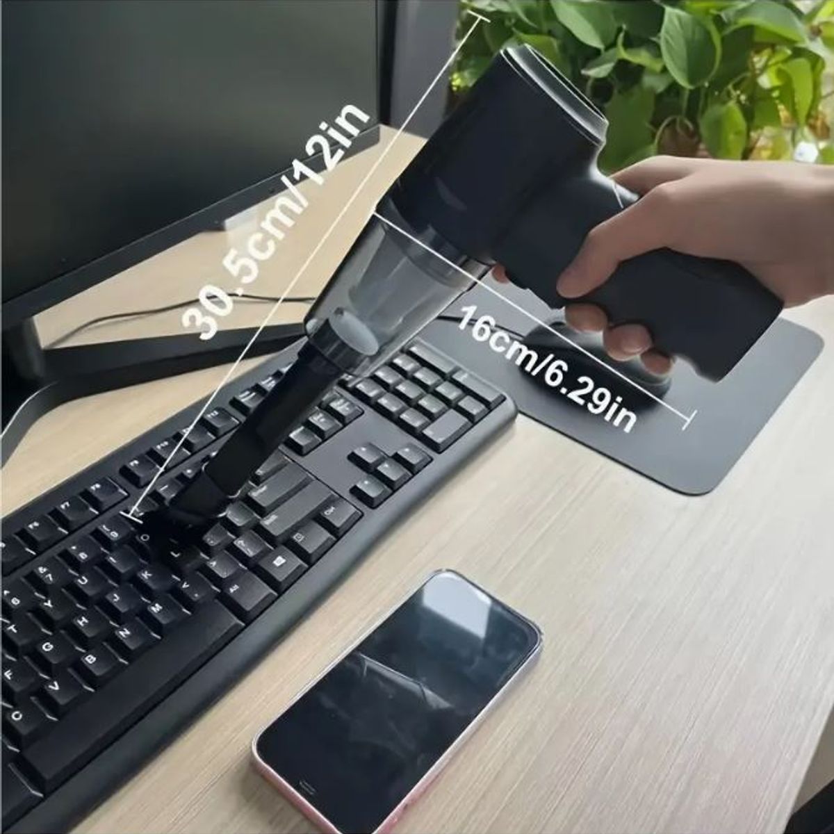 GENERICO - MINI ASPIRADORA INALAMBRICA RECARGABLE 3 en 1 para Auto y Hogar