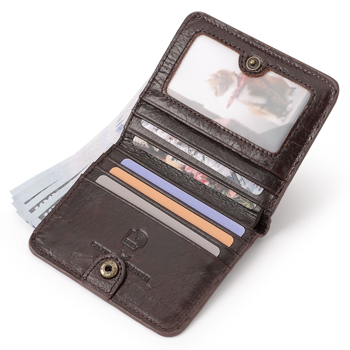 ARMUZ - Billetera de cuero vacuno BP860 con RFID Hombre