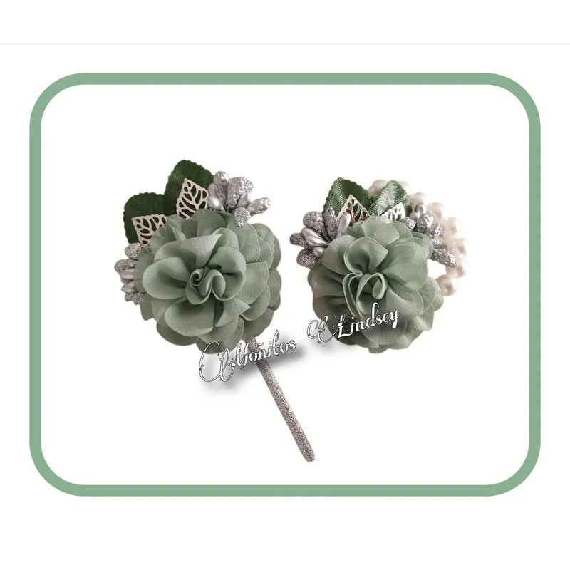 GENERICO - Conjunto De Corsage De Muñeca Y Boutonniere- Generico